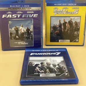 Fast and Furious 5-7 Lot - Blu-ray + DVD - 3 Action Moves.
